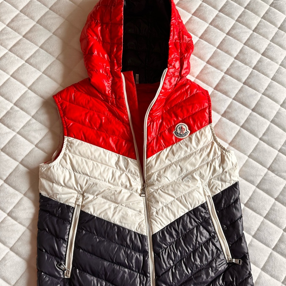 Moncler Tricolor Hooded Vest